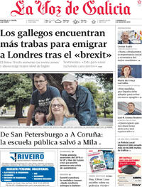 Portada La Voz de Galicia 2025-07-13