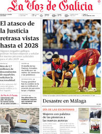 Portada La Voz de Galicia 2025-10-13