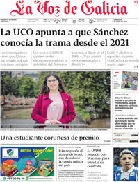 Portada periódico La Voz de Galicia