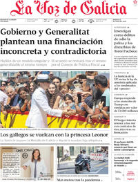 Portada La Voz de Galicia 2025-07-15