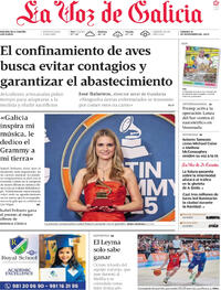 Portada La Voz de Galicia 2025-11-15