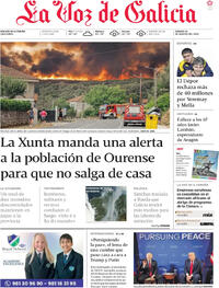 Portada La Voz de Galicia 2025-08-16