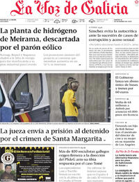 Portada La Voz de Galicia 2025-12-16