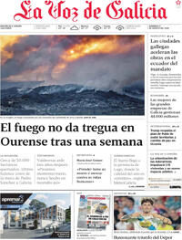 Portada La Voz de Galicia 2025-08-17
