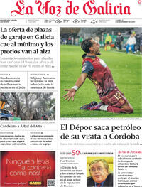 Portada La Voz de Galicia 2025-11-17