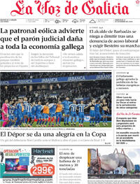 Portada La Voz de Galicia 2025-12-17