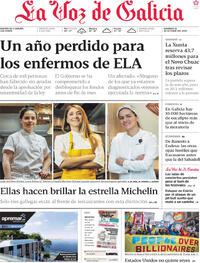 Portada La Voz de Galicia 2025-10-19