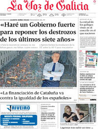 Portada La Voz de Galicia 2025-07-20