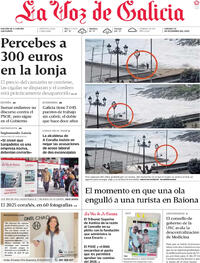 Portada La Voz de Galicia 2025-12-20
