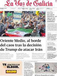 Portada periódico La Voz de Galicia