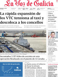 Portada La Voz de Galicia 2025-10-23