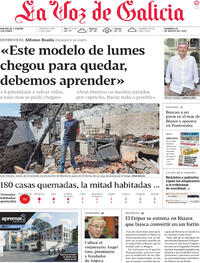 Portada La Voz de Galicia 2025-08-24