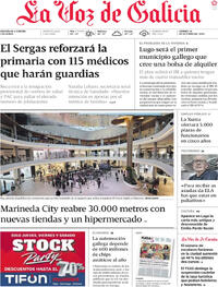 Portada La Voz de Galicia 2025-10-24