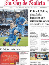 Portada La Voz de Galicia 2025-11-24