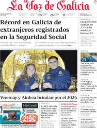 Portada La Voz de Galicia 2025-12-24