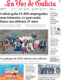 Portada La Voz de Galicia 2025-07-25