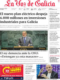 Portada La Voz de Galicia 2025-09-25