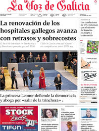 Portada La Voz de Galicia 2025-10-25