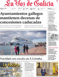 Portada La Voz de Galicia 2025-12-26