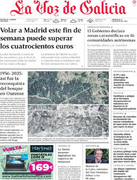 Portada La Voz de Galicia 2025-08-27