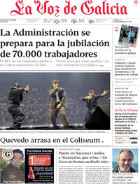 Portada La Voz de Galicia 2025-09-27