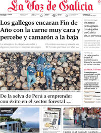 Portada La Voz de Galicia 2025-12-28