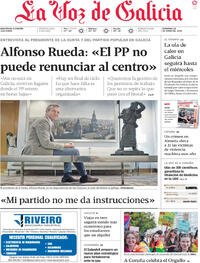 Portada La Voz de Galicia 2025-06-29
