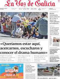 Portada La Voz de Galicia 2025-08-29