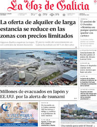 Portada La Voz de Galicia 2025-07-31