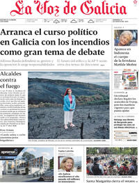Portada La Voz de Galicia 2025-08-31