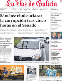 Portada La Voz de Galicia 2025-10-31