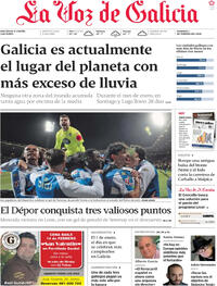Portada La Voz de Galicia 2026-02-01