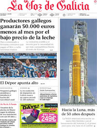 Portada La Voz de Galicia 2026-04-01