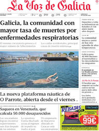 Portada La Voz de Galicia 2026-07-01