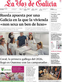 Portada La Voz de Galicia 2026-01-02