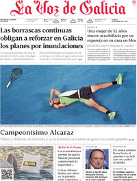 Portada La Voz de Galicia 2026-02-02