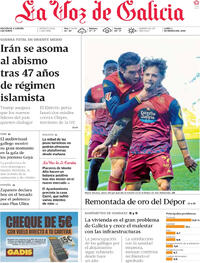 Portada La Voz de Galicia 2026-03-02