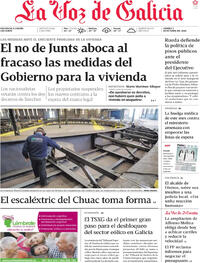 Portada La Voz de Galicia 2026-10-02