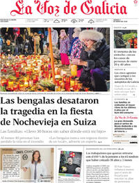 Portada La Voz de Galicia 2026-01-03