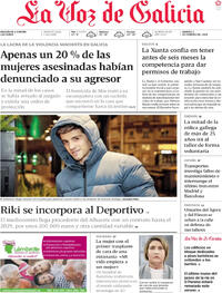 Portada La Voz de Galicia 2026-02-03