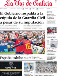 Portada La Voz de Galicia 2026-07-03