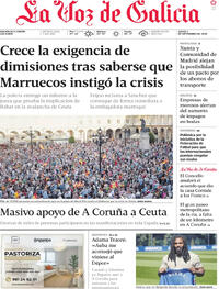 Portada La Voz de Galicia 2026-09-03