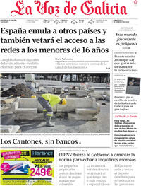 Portada La Voz de Galicia 2026-02-04