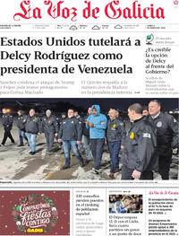 Portada La Voz de Galicia 2026-01-05
