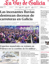 Portada La Voz de Galicia 2026-02-05