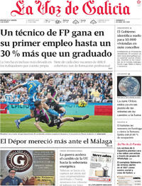 Portada La Voz de Galicia 2026-04-05