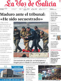 Portada La Voz de Galicia 2026-01-06