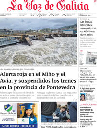 Portada La Voz de Galicia 2026-02-06