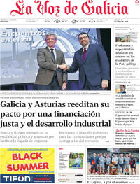 Portada La Voz de Galicia 2026-06-06