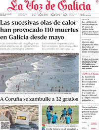 Portada La Voz de Galicia 2026-07-06